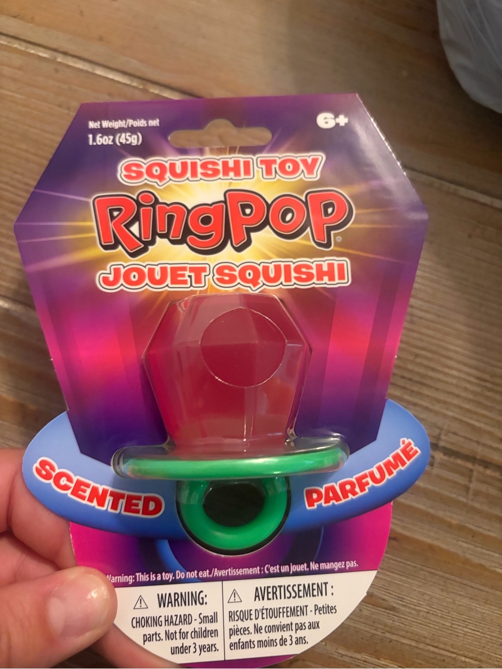 Ring Squishy Toy Scented Kids Ring - Red